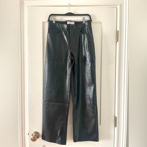 Vegan Leather 90s Straight Leg